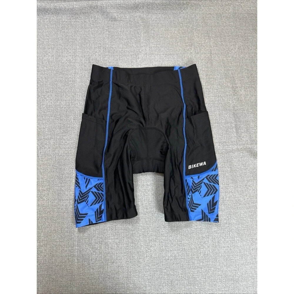 Bikewa Men's Bike Shorts 3D Padded Cycling,Mountain Riding Bicycle UPF50+ Size L